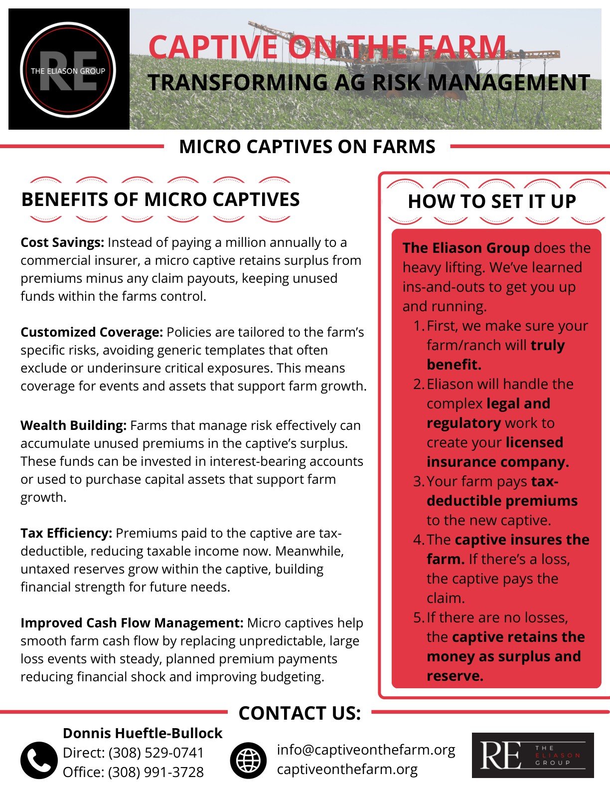 Captive on the Farm: Micro captives on farms, benefits and how to set it up